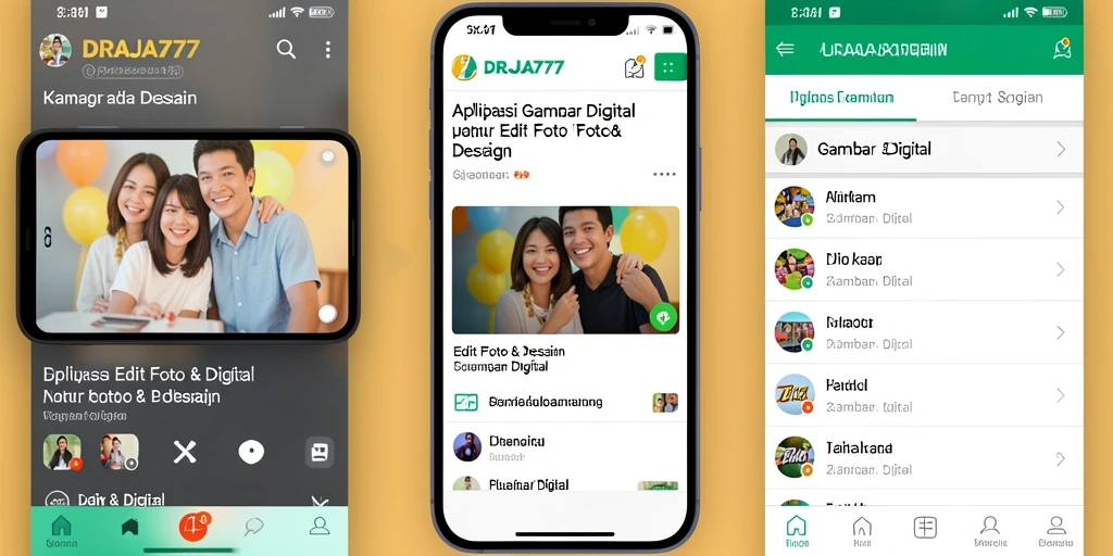 Antarmuka DRAJA777 dengan alat dan fitur lengkap untuk edit gambar.
