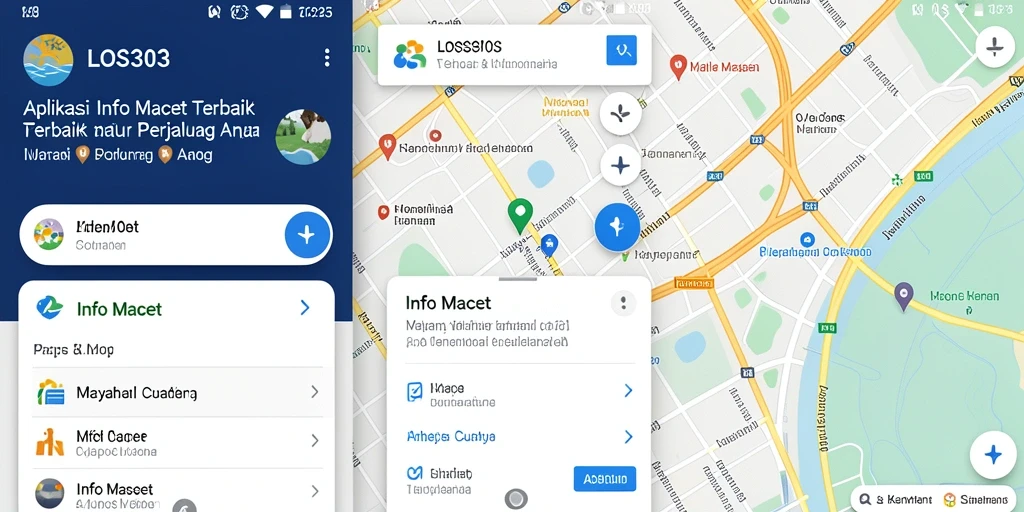 Tampilan antarmuka aplikasi Info Macet yang informatif.